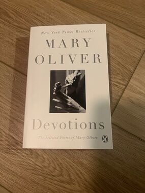 Barnes & Noble White and Gray 'Devotions' Coffee Table Book by Mary Oliver